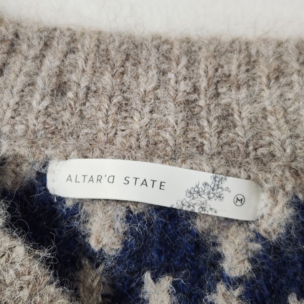 NWT Altard State Fair Isle Sweater Wool Blend Ski Resort Gorpcore COZY Soft Sz M - Picture 10 of 11